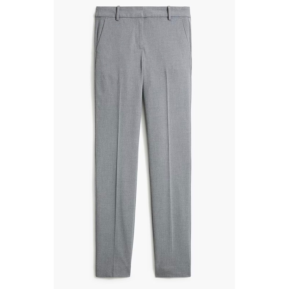 J.Crew Mercantile Women Ruby Pant Heather Graphite Gray‎ Stretch Twill 4 J5292